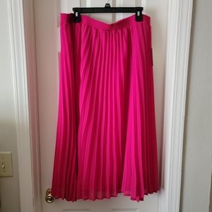 Pink long skirt